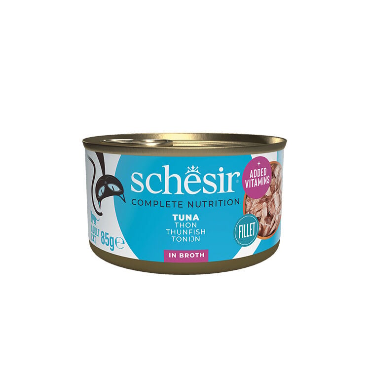 Schesir Ton Balıklı Pişirme Suyunda Yetişkin Kedi Konservesi 85g