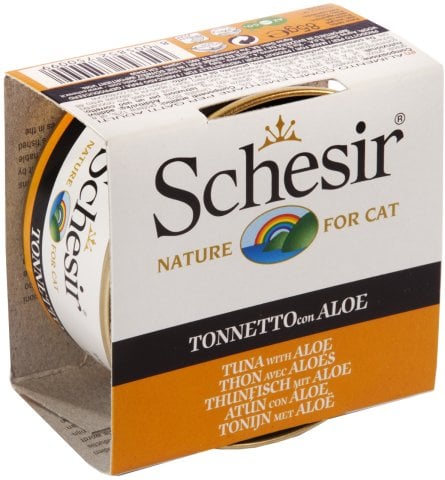 Schesir Ton Balıklı ve Bitki Özlü Jöleli Kedi Konservesi 85 Gr