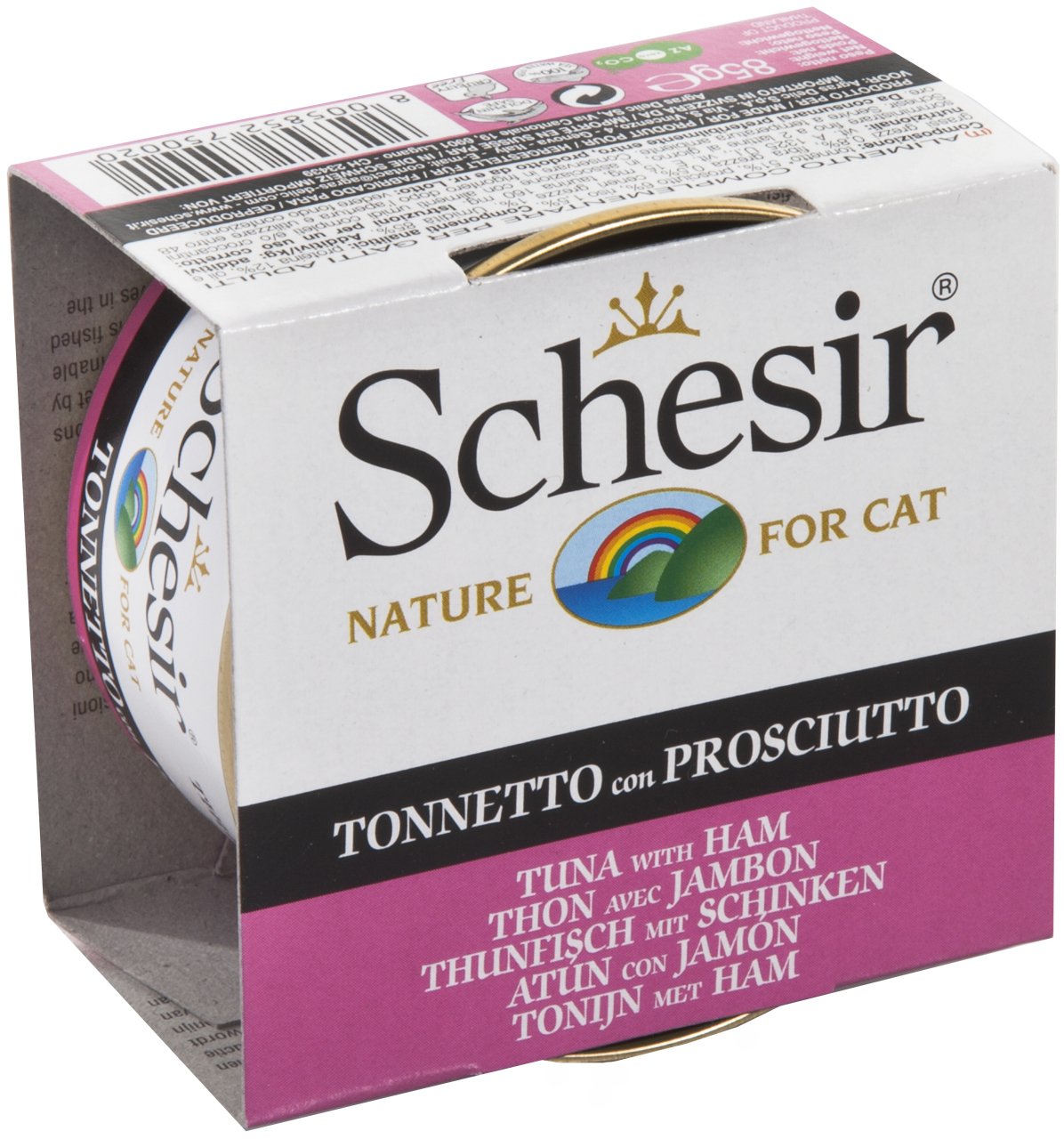 Schesir Ton Balıklı ve Jambonlu Jöleli Kedi Konservesi 85 Gr