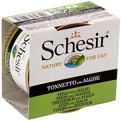 Schesir Ton Balıklı ve Yosunlu Jöleli Kedi Konservesi 85 Gr