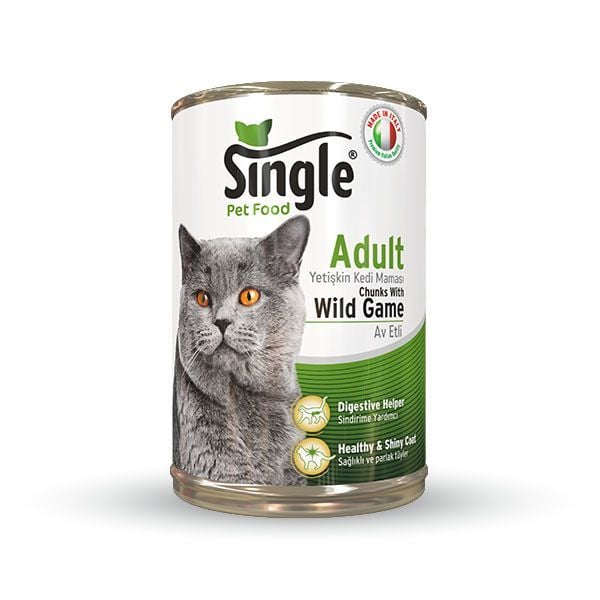 Single Av Etli Konserve Kedi maması 415gr