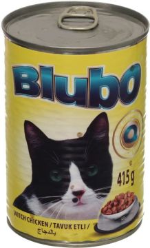 BLUBO TAVUKLU KEDİ KONSERVESİ 415 Gr
