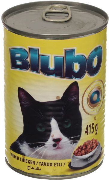BLUBO TAVUKLU KEDİ KONSERVESİ 415 Gr 10 Lu Paket