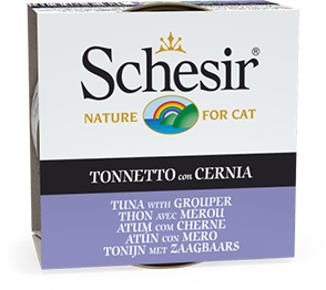 Schesir For Cat Jöle İçerisinde Ton ve Orfoz Balıklı Kedi Maması 85g