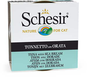 Schesir For Cat Jöle İçerisinde Ton Balıklı ve Çipuralı Kedi Maması 85g