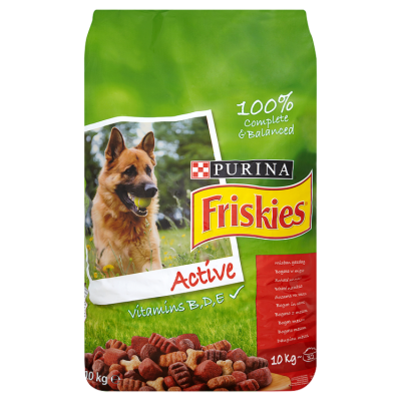 FRISKIES ACTIVE KÖPEK MAMASI 10 KG ETLİ