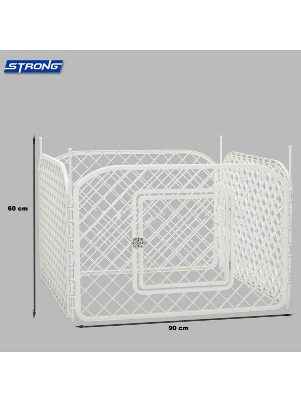 Plastik Köpek Oyun Bahçesi Çiti Strong 4 Panel (90x60)