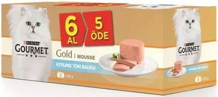 Gourmet Gold Kıyılmış Ton Balıklı Kedi Konserve 85 Gr 6 Al 5 Öde