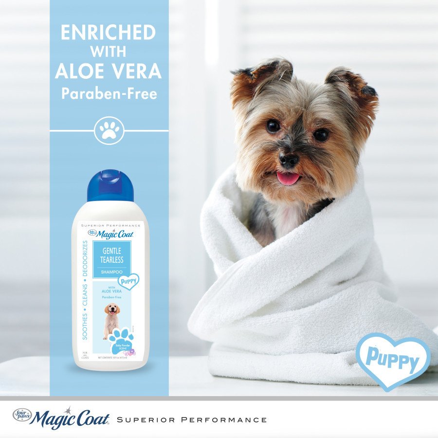 Yavru Köpek Şampuanı Gentle Tearless Göz Yakmayan Four Paws 946 Ml