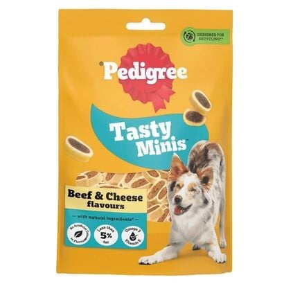 Pedigree Tasty Minis Etli ve Peynirli Köpek Ödül Maması 140gr