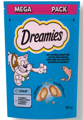 Dreamies Somonlu Mega Kedi Ödül Maması 180 Gr