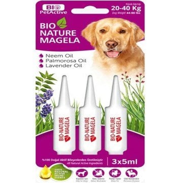 BIO KÖPEK TÜY DERİ BAKIM DAMLASI 20-40 KG 3x5 ML