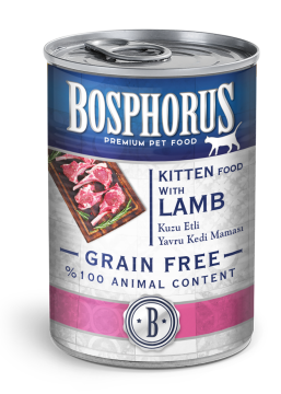 BOSPHORUS CAT KUZU ETLİ YAVRU KEDİ KONSERVESİ 415G