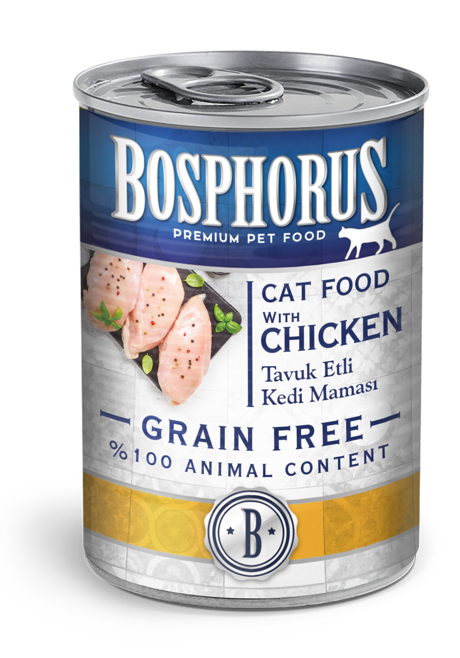 BOSPHORUS CAT TAVUK ETLİ KEDİ KONSERVESİ 415G