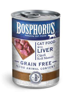 BOSPHORUS CAT CİĞERLİ ETLİ KEDİ KONSERVESİ 415G