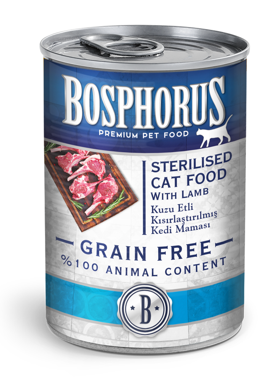 BOSPHORUS CAT KUZU ETLİ STERILISED KONSERVE 415 G