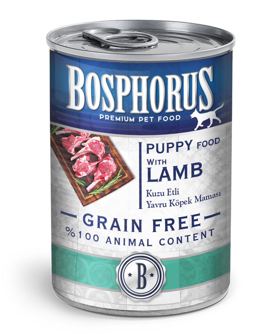 BOSPHORUS DOG KUZU ETLİ YAVRU KÖPEK KONSERVESİ 415G