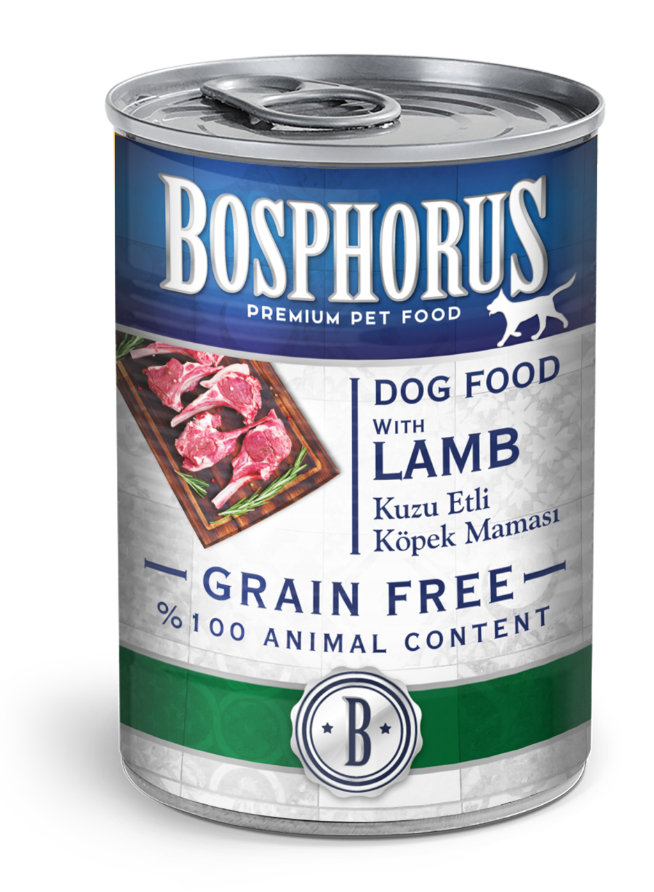 BOSPHORUS DOG KUZU ETLİ KÖPEK KONSERVESİ 415G