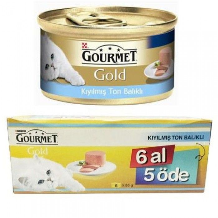 Gourmet Gold Kıyılmış Ton Balıklı Kedi Konserve 85 Gr 6 Al 5 Öde