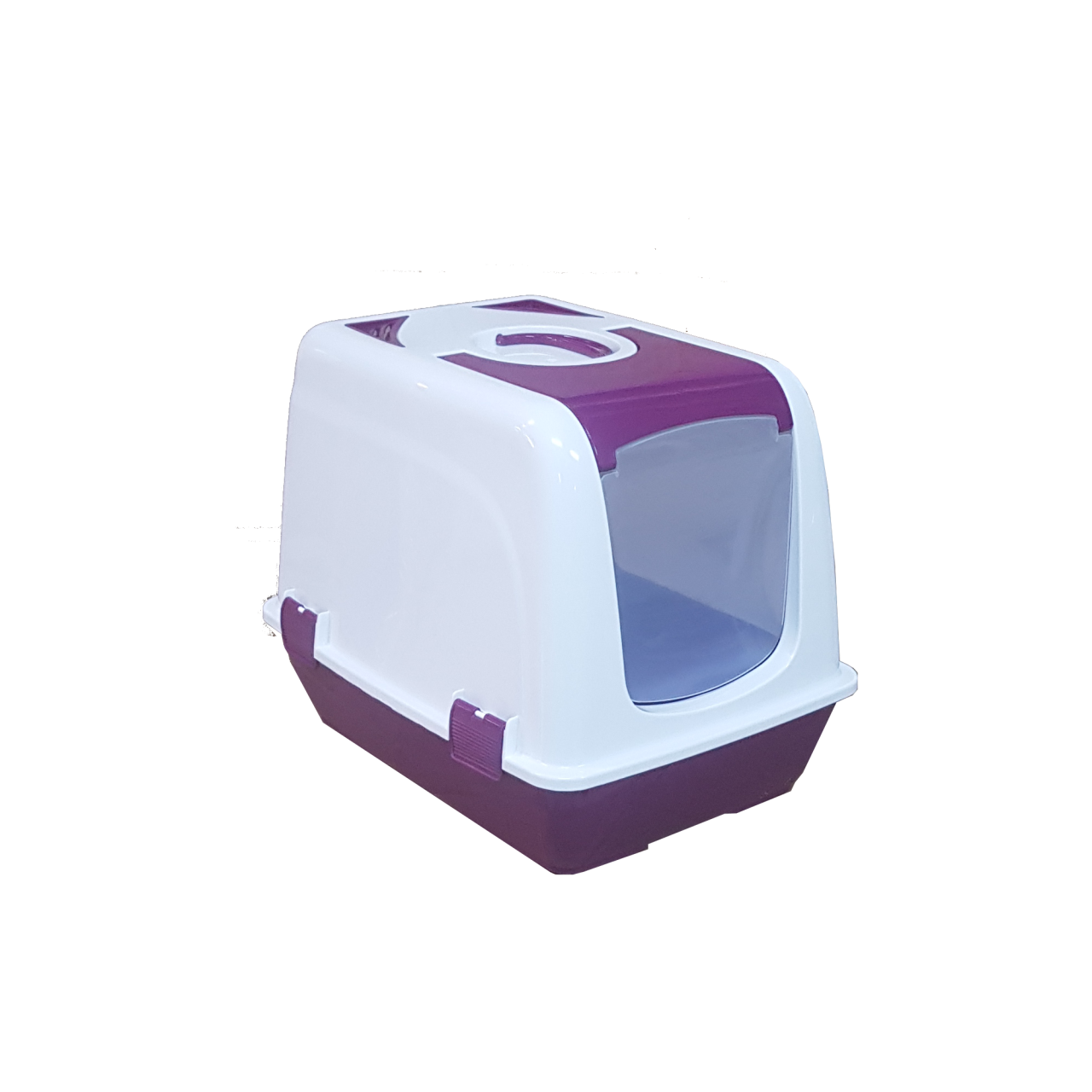 KAPALI KEDİ TUVALETİ SMALL BORDO