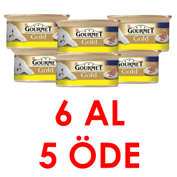 Gourmet Gold Kıyılmış Tavuk Etli Kedi Konserve 85 Gr 6 Al 5 Öde