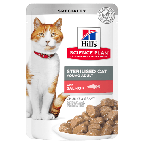 HiLL'S SCIENCE PLAN Sterilised Cat Young Adult Cat Food with Salmon 85 Gr