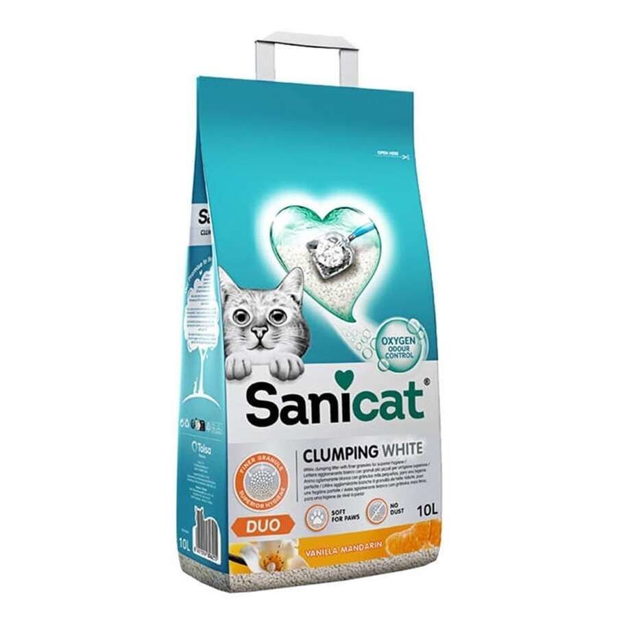 Sanicat Duo Bianca 10 Lt Kedi Kumu İnce Taneli