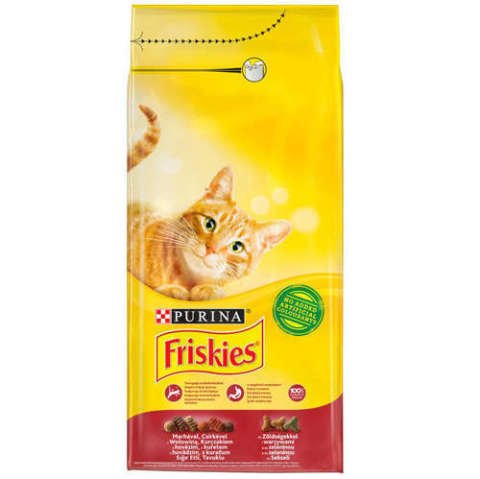 Friskies Kırmızı Et Tavuk ve Sebzeli Kedi Maması 10 Kg