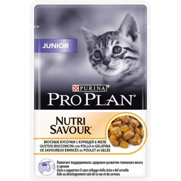 Pro Plan Nutri Savour Junior Tavuklu Kedi Pouch 85 Gr 24'lü