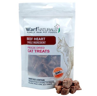 Warf Naturals Biftek (Dana) Yüreği Kurutulmuş Kedi Ödülü 40 Gr