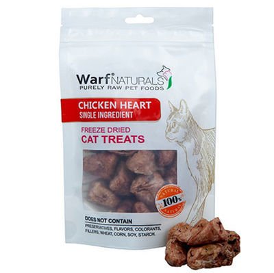 Warf Naturals Tavuk Yüreği Kurutulmuş Kedi Ödülü 40 Gr
