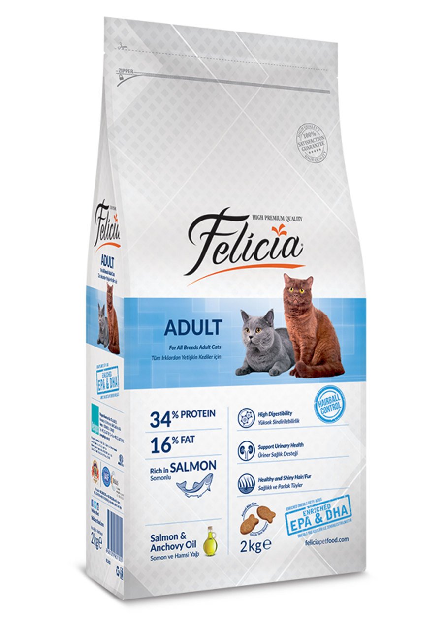 Felicia Somonlu Yetişkin Kedi Maması 2 kg