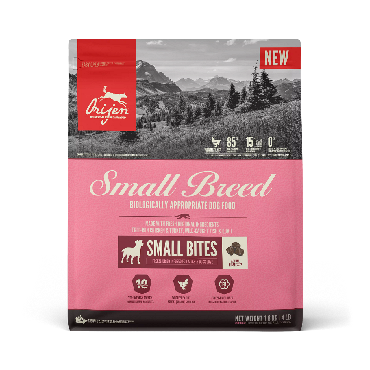 ORIJEN Small Breed Puppy & Adult Köpek Maması 1,8 Kg