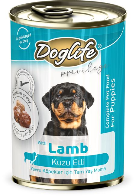 DogLife Kuzu Etli Yavru Köpek Konservesi 400 Gr