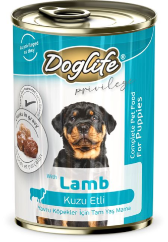DogLife Kuzu Etli Yavru Köpek Konservesi 400 Gr