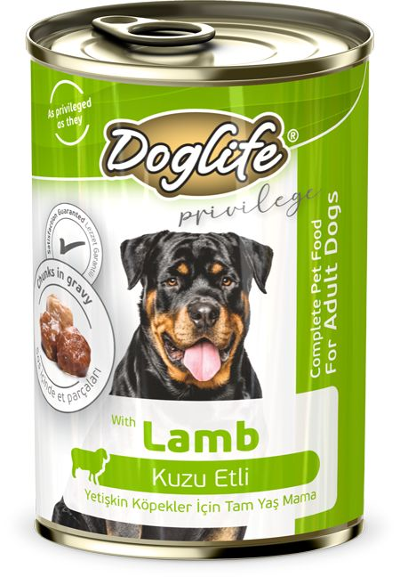 DogLife Kuzu Etli Köpek Konservesi 400 Gr