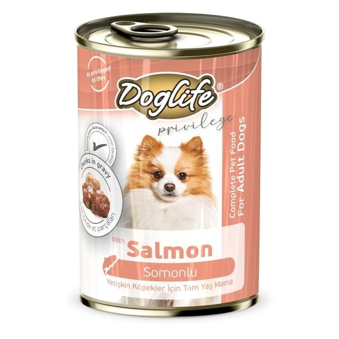 DogLife Somon Etli Köpek Konservesi 400 Gr