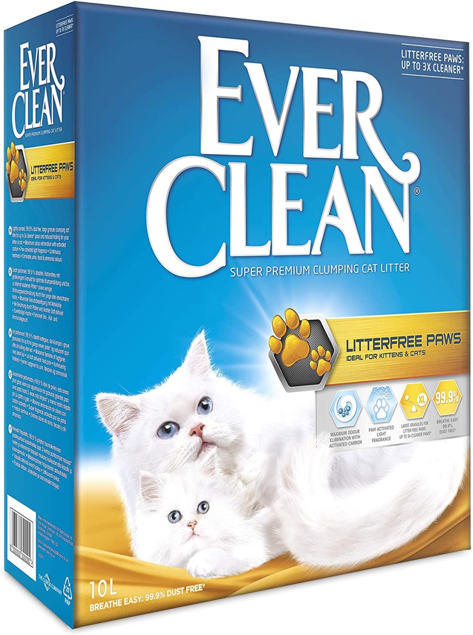 6 lt HEDİYELİ Ever Clean Litter Free Paws İz Bırakmayan Kedi Kumu 10 L