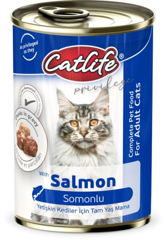 CatLife Somon Etli Kedi Konserve 400 Gr