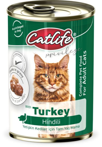 CatLife Hindi Etli Kedi Konserve 400 Gr