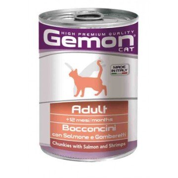 Gemon Yetişkin kedi konservesi - Somon / Karides 415 gr