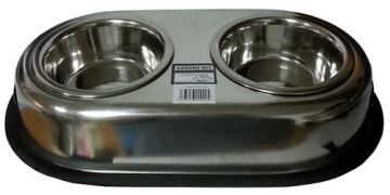 İkili Çelik Mama Kabı 14 cm