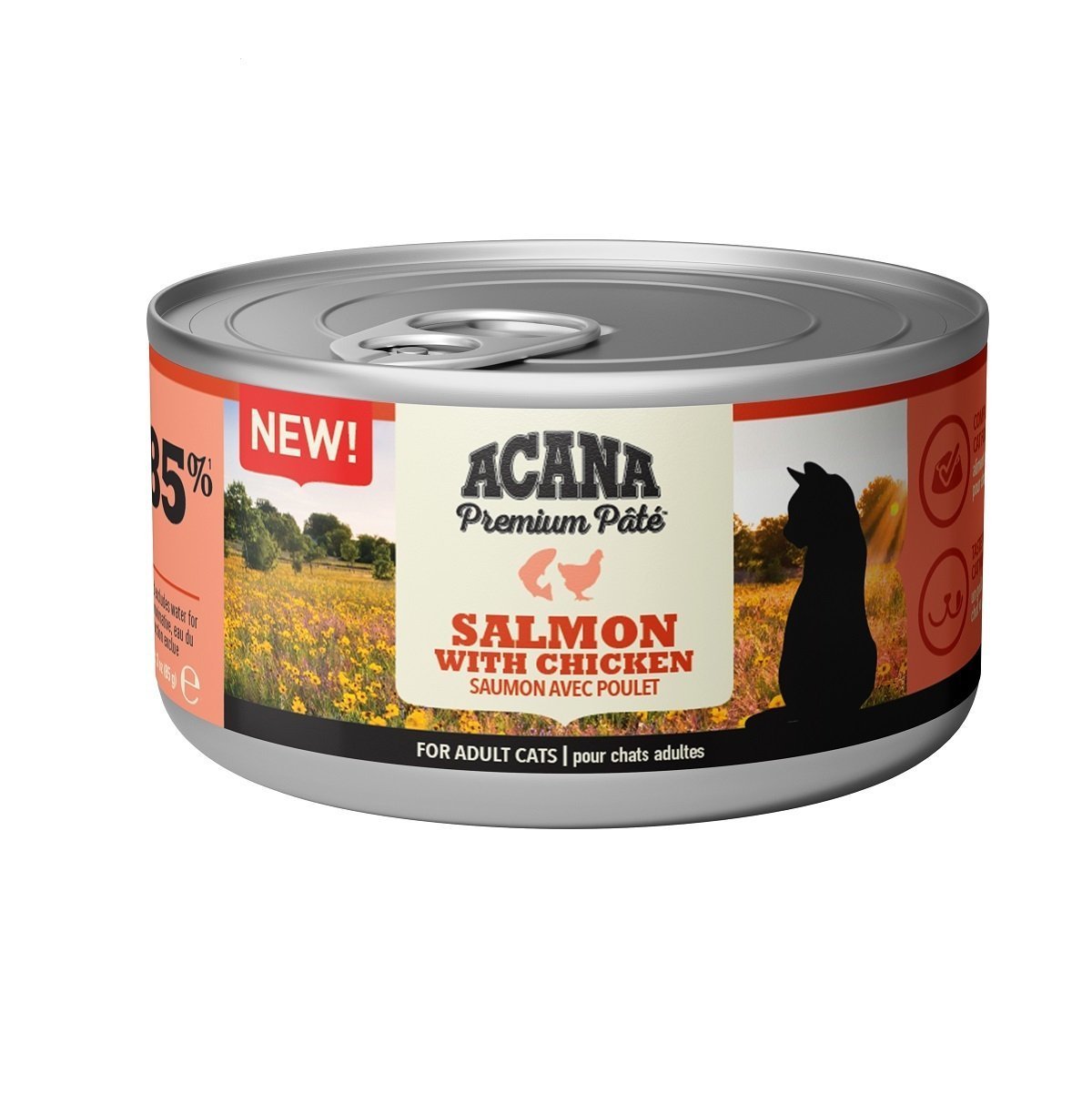 ACANA TAVUKLU VE SOMONLU  KEDİ KONSERVESİ 85 GR