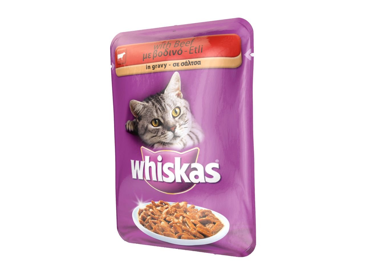 Whiskas Pouch Biftekli jöleli 85Gr