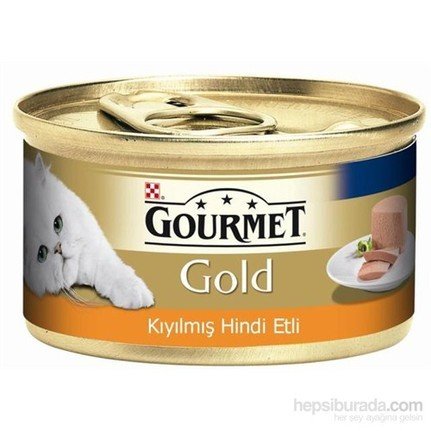 Gourmet Gold Hindi Etli Kıyılmış Kedi Konserve Maması 85 Gr