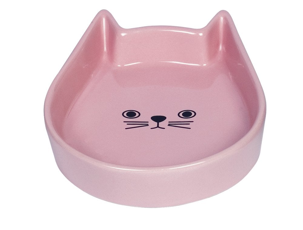 Kedi Mama Kabı Seramik Nobby PEMBE